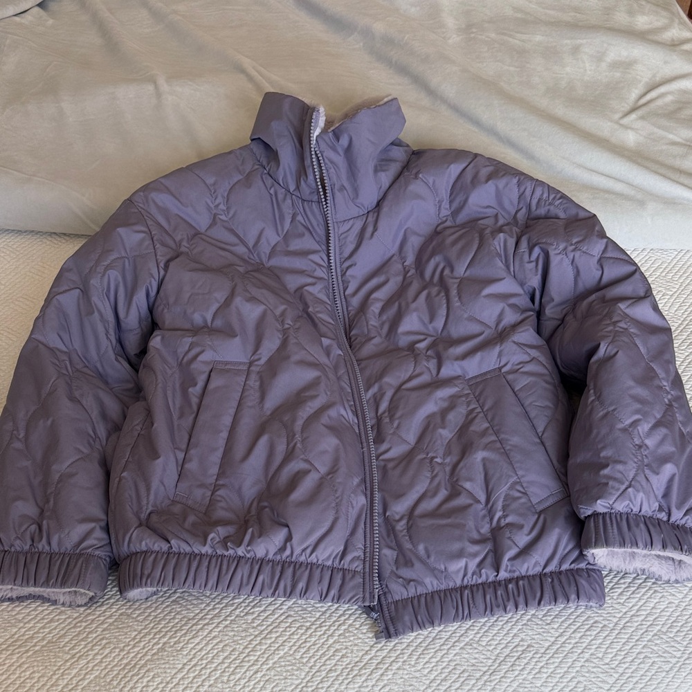 Athleta Girl Reversible Puffer Jacket - Size M/8-10